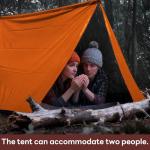Deecam Emergency Survival Tent, Thermal Blankets Thermal Shelter, Waterproof Foldable Survival Tent for Outdoor Camping Hiking Adventures