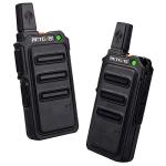 Retevis RT619 Walkie Talkie Rechargeable, 90g Mini Walkie Talkies, 1300mAh Long Lasting Battery, VOX Handsfree, 10 Level Squelch, License-Free PMR446 Two Way Radio for Outdoor, Camping (2 Pack, Black)