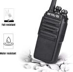 Retevis RT24 Walkie Talkies for Adults, Rechargeable 2 Way Radio Long Range PMR446 License Free 16 Channels CTCSS/DCS, Two Way Radio with Earpiece and USB Charging Base(Black, 2 Pair)