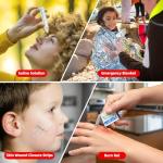 HONYAO First Aid Kit, 105 Pieces Small First Aid Kit, Includes Plasters, Emergency Foil Blanket, Burn Gel for Travel Car Home Workplace Kids Camping Hiking Motorbike Holiday, Red