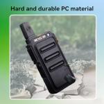 Retevis RT619 Walkie Talkie Rechargeable, 90g Mini Walkie Talkies, 1300mAh Long Lasting Battery, VOX Handsfree, 10 Level Squelch, License-Free PMR446 Two Way Radio for Outdoor, Camping (2 Pack, Black)