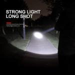 CAMPSLE Rechargeable LED Hand Torch with Side Lantern – Super Bright Flashlight, 2 Light Modes, USB Charging, Compact IPX5 Waterproof Torch for Camping, Fishing & Emergency Uses.