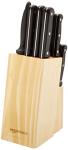 Amazon Basics 14-Piece Knife Set with Block, Black