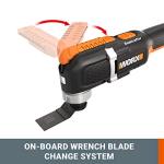 WORX WX696.9 Sonicrafter Cordless Oscillating Multi-Tool, Power Share, Variable Speed with Accessories, 18V (20V Max), Without Battery & Charger