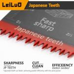 LEILUO 32 Pcs Titanium Multi Tool Blades Kits for Wood Nails Drywall Cutting Oscillating Tool Accessories with Storage Bag Compatible with DeWalt Makita Dremel and More