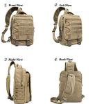 NICGID Tactical Military Backpack Large Daypack Molle Army Assault Pack Bug Out Bag Water Resistant Travel Fishing Hiking Trekking Rucksack