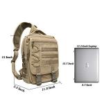 NICGID Tactical Military Backpack Large Daypack Molle Army Assault Pack Bug Out Bag Water Resistant Travel Fishing Hiking Trekking Rucksack