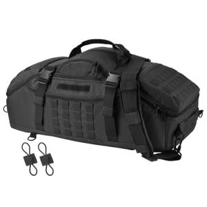 EASY BW 65L Large Travel Duffle Bag Military Tactical Backpack, Army Assault Pack 3 Day Bug Out Bag Rucksack for Outdoor Sport Hiking Camping with Molle System