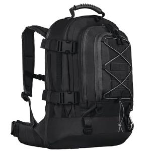 Miramrax Tactical Backpack Military Hiking Daypack - Molle Backpack for Men 3 Day Assault Pack Bug Out Bag for Camping Travel Army Hunting Gym Rucksack Survival (Black)