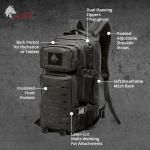 WOLF TACTICAL Molle Backpack Small Tactical Backpack Small Concealed Carry Backpack CCW Backpack Bug Out Bag 24L EDC Daypack