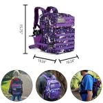 Lovelinks21 25L Tactical Military Backpack Small Travel Rucksack for Men and Women Assault Pack Bug Out Bag Molle Daypack Gym Backpack with Bottle Holder (Purple Pony)