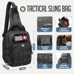 Monterra Survival Kit, 250 Pcs, Emergency Gear and Supplies, First Aid, Bug Out Go Bag, EDC, Molle System Backpack, Hiking, Camping, Outdoor Accessories, Hunting Gifts for Men.