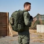 Fortune Edge 35L Tactical Backpack for Men, MOLLE Military Bug Out Bag, Waterproof Rucksack for Hiking with Hydration Port Army Green