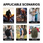 Fortune Edge 35L Tactical Backpack for Men, MOLLE Military Bug Out Bag, Waterproof Rucksack for Hiking with Hydration Port Army Green