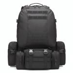 Fortune Edge Military Tactical Backpack for Men 60L Waterproof Bug Out Bag Survival Rucksack Go Bag Emergency Molle System Army 3 Day Assault Pack for Hiking Hunting Camping Black