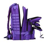 SEYATULLH 45L Military Tactical Backpack for Men & Women Bug Out Bag Assault pack Molle Daypack Hiking Trekking Rucksack(45L purple)