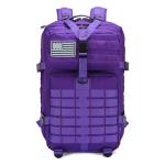 SEYATULLH 45L Military Tactical Backpack for Men & Women Bug Out Bag Assault pack Molle Daypack Hiking Trekking Rucksack(45L purple)