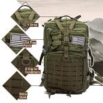 Bug Out Bag Backpack - 50L Tactical Backpack - Great for Survival Essentials (Green)