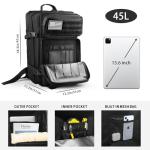 Saboos Military Tactical Backpack for Men 45L Molle Army 3 Days Assault Pack Bug Out Bag Water Resistant