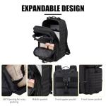 AZULDEZ Tactical Backpack for Men, 50L/60L/70L Expandable Military tactical Backpack, Waterproof MOLLE Hiking & Camping Rucksack with Water Bottle Bag, Assault Pack & Bug Out Bag for Outdoor