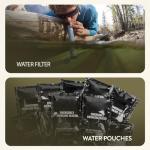 TacPreps 72-Hour Survival Kit | 45L Bug Out Bag | Survival Gear with First Aid, Water Filter, Food, Tools | Camping, Hiking, Outdoor Preparedness Equipment (2 Persons - Elite Kit)