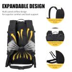 AZULDEZ Tactical Backpack for Men, 50L/60L/70L Expandable Military tactical Backpack, Waterproof MOLLE Hiking & Camping Rucksack with Water Bottle Bag, Assault Pack & Bug Out Bag for Outdoor