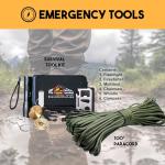 Denver: Premium 72 Hour Survival Backpack with Supplies - 2024 Model Bug Out Bag Backpack - Upgraded Go Bag Emergency Backpack w/Complete Tactical Survival Kit - Bug Out Bag Survival Kit for 2 Person