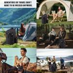 AZULDEZ Tactical Backpack for Men, 50L/60L/70L Expandable Military tactical Backpack, Waterproof MOLLE Hiking & Camping Rucksack with Water Bottle Bag, Assault Pack & Bug Out Bag for Outdoor