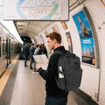 RooPoke 25L Military Travel Laptop Backpack 15.6-inch Backpack For Women Business Carry On Flight Approved Small Black Backpack Bug Out Bag Work Gym Weekend Bag Men's Assault Bags Back Pack