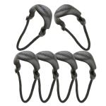 MAXPEDITION Positive Grip Zipper Pulls (Large, Black) Pack of 6, Zipper Pull Replacement for Tactical Backpack, EDC Pouch, Bug Out Bag & Luggage, Sling Pull Tab, PZLBLK