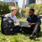 PLUSINNO Tactical Backpack, 40L Water Resistant Military Backpack, gym backpack for men, Laptop Backpack, Large MOLLE Tactical Bag, 3-Day Bug Out Bag For Work Camping, Hiking with Molle System