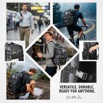 PLUSINNO Tactical Backpack, 40L Water Resistant Military Backpack, gym backpack for men, Laptop Backpack, Large MOLLE Tactical Bag, 3-Day Bug Out Bag For Work Camping, Hiking with Molle System