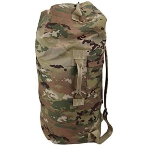 US Army GI Genuine Military Issue Duffle Bag, Cordura Nylon, 2 Carrying Straps, Backpack Sea Bag Bug out Bag, OCP Scorpion