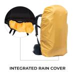 Teton 55L Scout Internal Frame Backpack for Hiking, Camping, Backpacking, Travel, Rain Cover Included, Olive