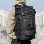 YOUMIAN Large Capacity For Travel Hiking Sports Carry On Backpack Durable Convertible Duffle Bag Laptop airplane (black, 60L-Large)