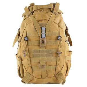 aiGear Tactical Backpack for Men, 25L Military Backpack, 3-Day Bug Out Bag for Camping Hiking Hunting with Molle System Army Daypack (25L Khaki)