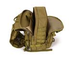 YNFT Tactical MOLLE Backpack for Men Women, 40L Large Military Daypack 3 Day Assault Pack Bug Out Bag for Work Gym Hiking Fishing Camping Hunting (Brown)