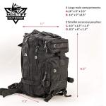 Military Tactical Pack Backpack Army Molle Bug Out Bag Small Rucksack Outdoor Hiking Camping Trekking Hunting Tan