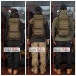 Mardingtop Tactical Backpacks Molle Hiking daypacks for Motorcycle Camping Hiking Military Traveling,25L Backpack