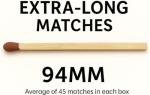 Bryant & May Extra Long Safety Matches (Pack of 12 x bx)