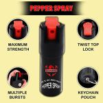 Compact Police-Grade Pepper Spray with Keychain