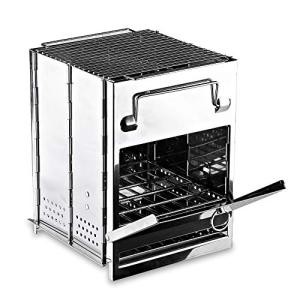 Wood Burning Camp Stove, Foldable Grill (Aluminum 1)