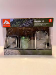 LED Camping Lanterns with Batteries (3-Pack)