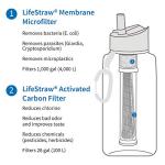 Teal LifeStraw Go Filter Bottle, 1L