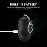 Personal Alarm Keychain with LED Light for Safety