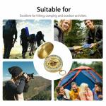 Brass Keychain Watch with Compass - Outdoor Essentials