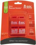Sol Slim Rescue Howler Whistle 2-Pack - Orange
