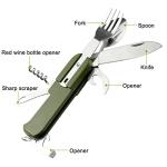7-in-1 Stainless Steel Folding Tableware Set