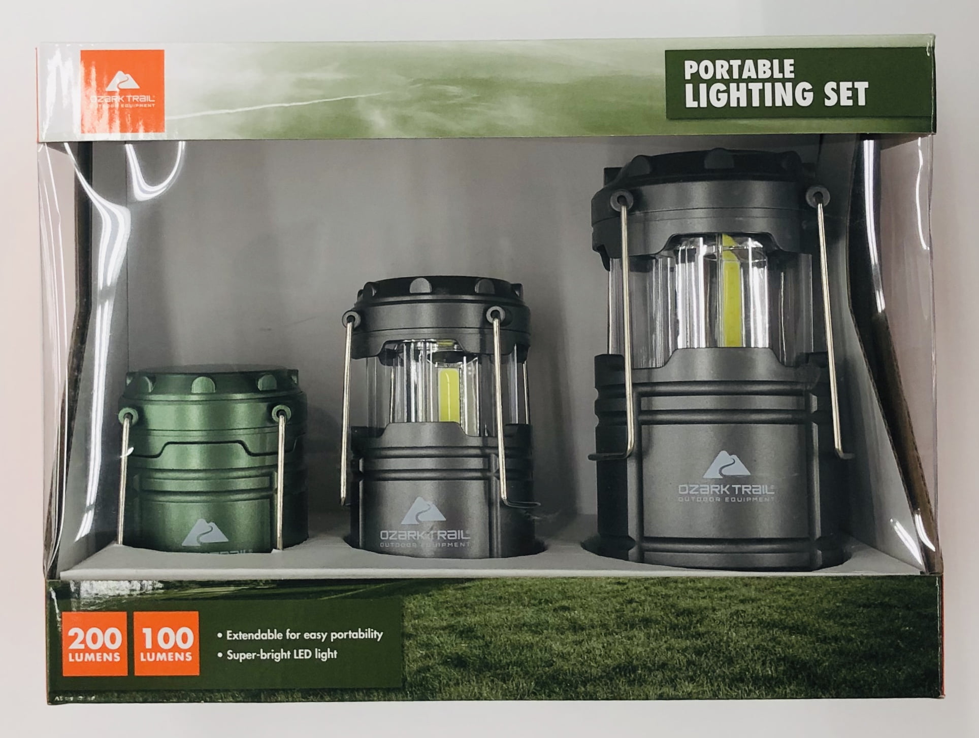 LED Camping Lanterns with Batteries (3-Pack)