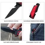 6-in-1 Tactical Folding Pocket Knife with LED Light